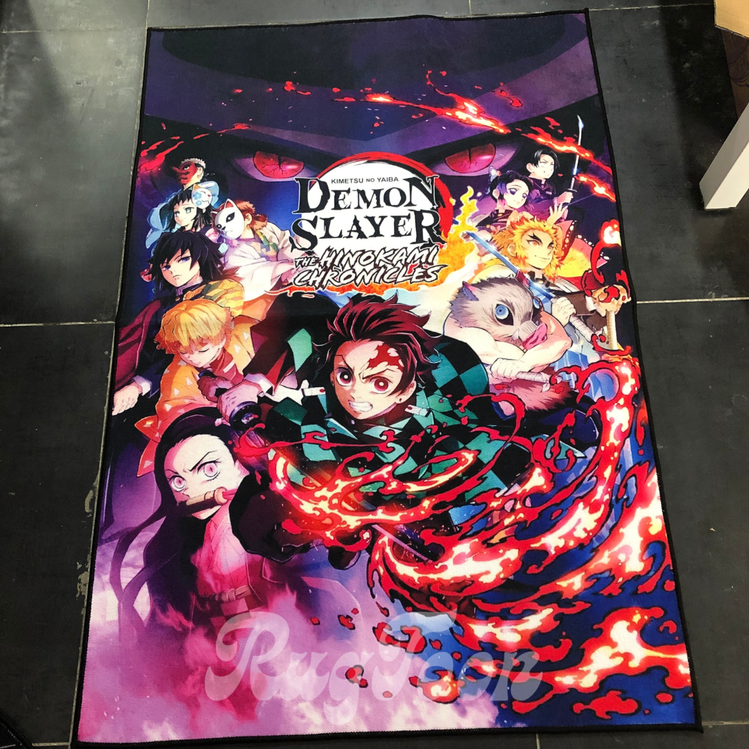 Demon Slayer Custom Anime Rug