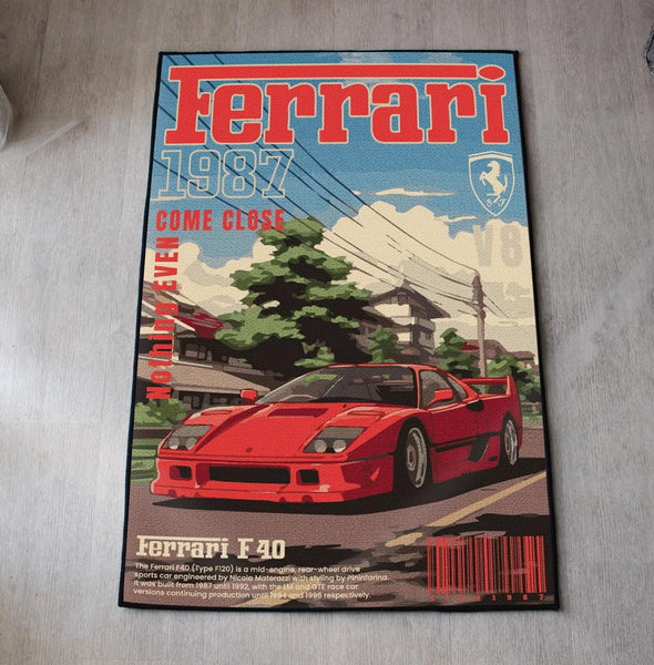 f40-rug-ferrari-sports-car-art