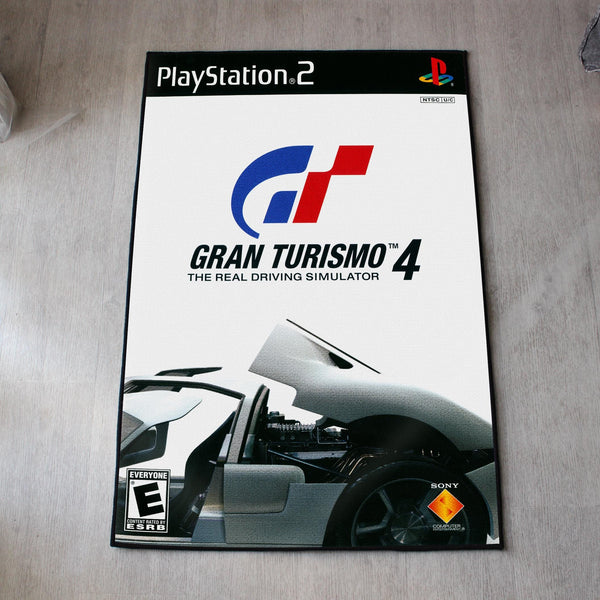 Gran Turismo 4 rug PS2 racing game floor decor for gamers
