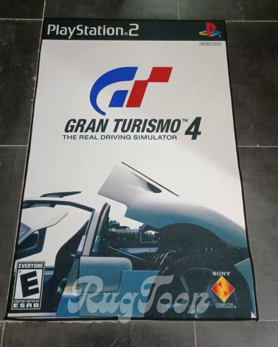 Gran Turismo 4 rug PS2 racing game floor decor for gamers