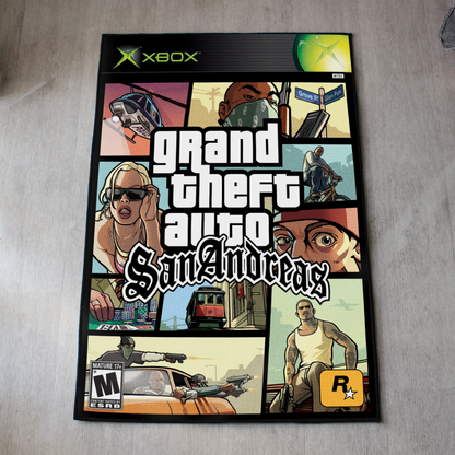 Tapis GTA San Andreas – Design Couverture Jeu Vidéo PS2