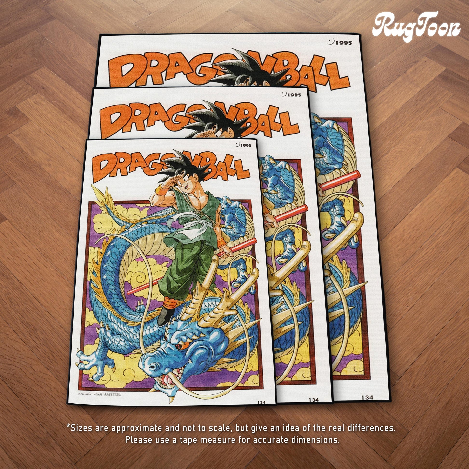 Dragon Ball Rug - Son Goku Manga Carpet - Dragon Ball Manga Cover Inspired - Dragon Ball Z Art - Anime Fan Art Mat - Soft Floor Cover
