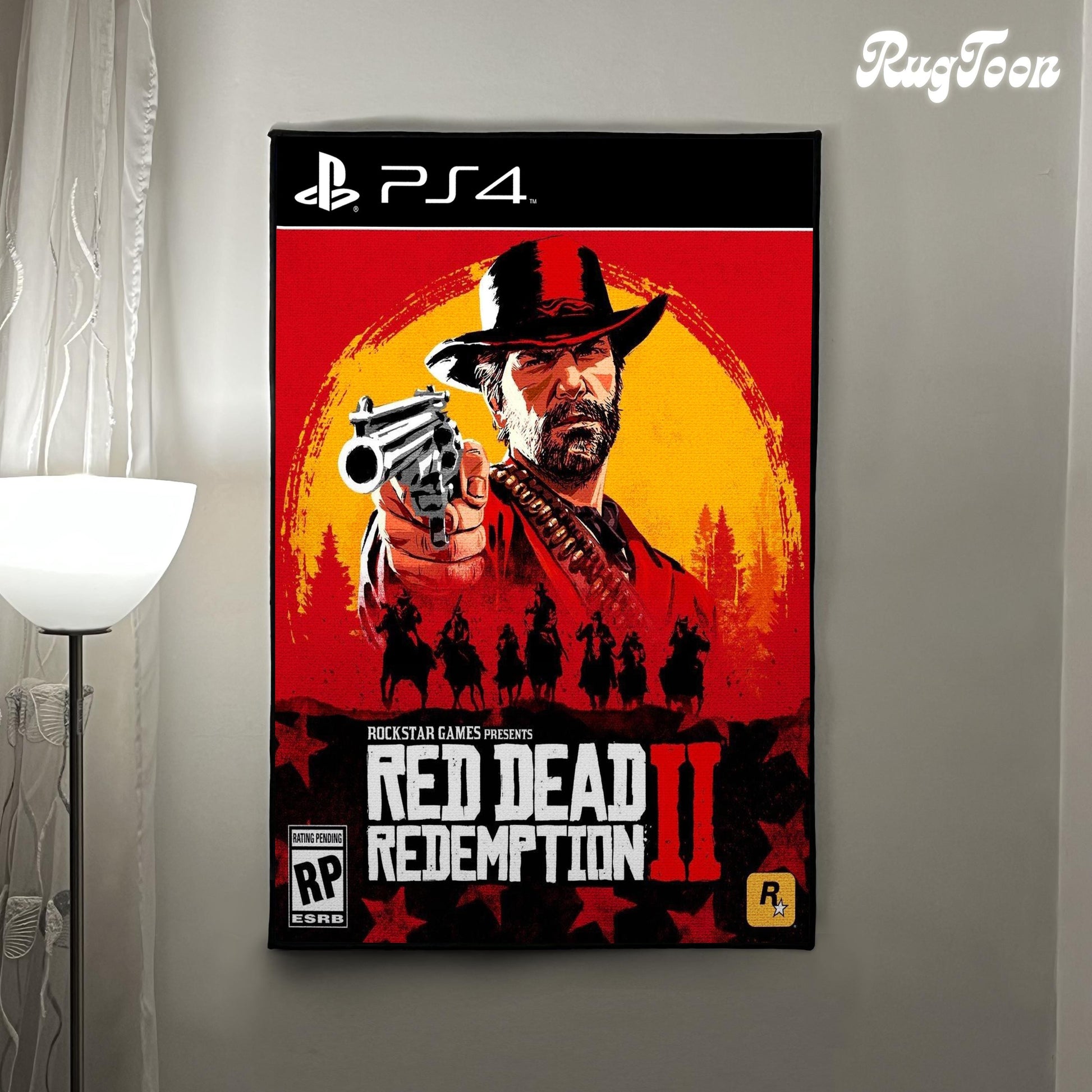 The Rug can be hanged on a wall like a poster for decoration.