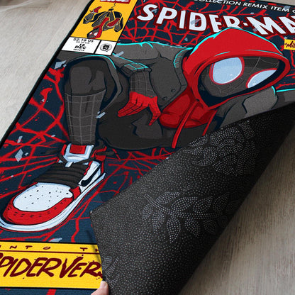 Spider-Man Rug - Miles Morales Comics Carpet - Marvel & Spiderverse Inspired - Marvel Cover Art - Superhero Fan Art Mat - Soft Floor Cover