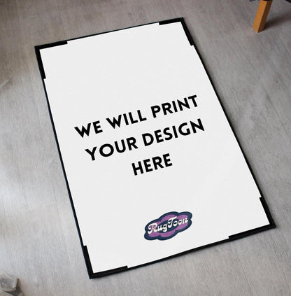 Your Design on a Custom Rug - Print Any Image, Art or Photo - Game, Movie, Anime, Manga - 3 Sizes - Personalized Floor Mat - Home Decor Gift