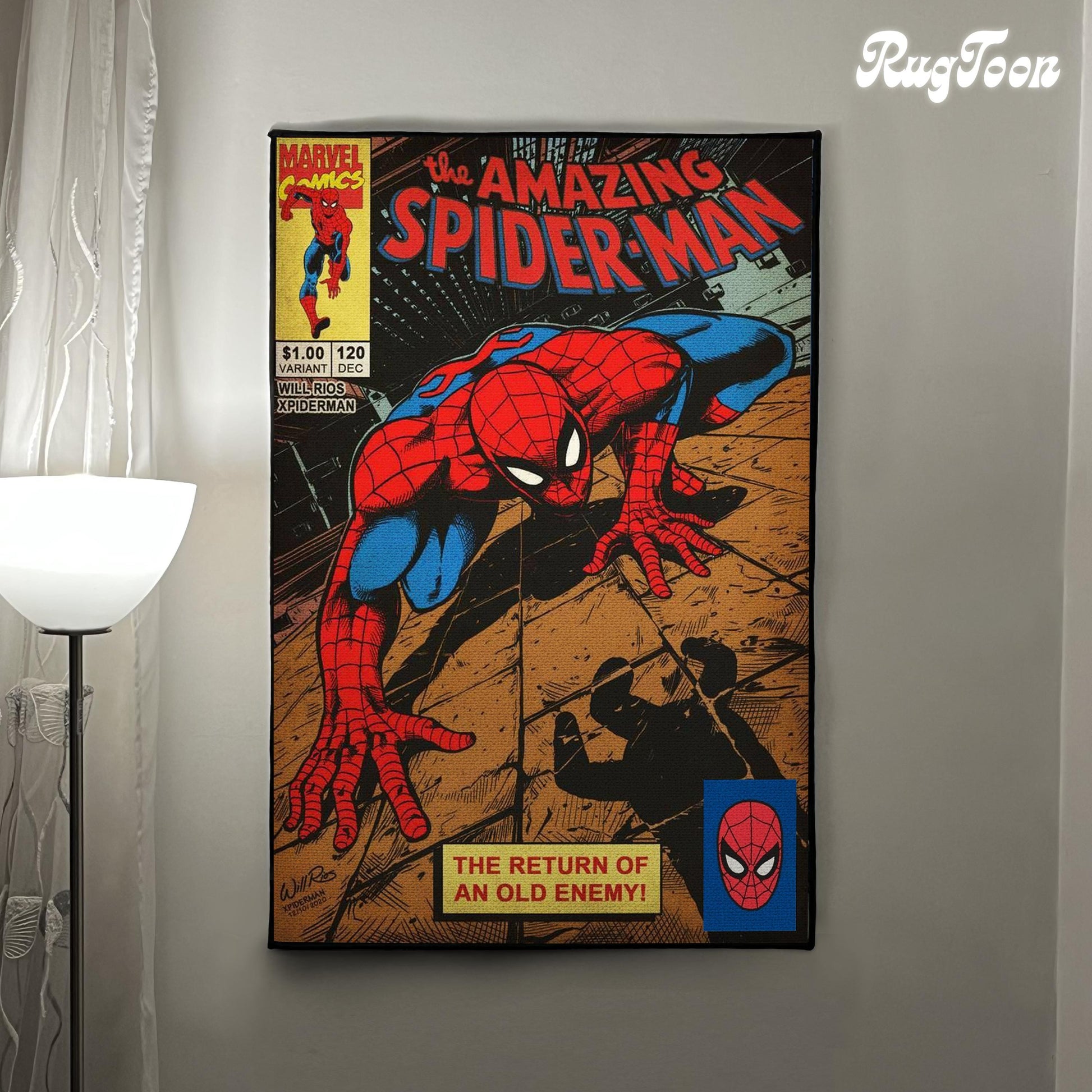 The Rug can be hanged on a wall like a poster for decoration.