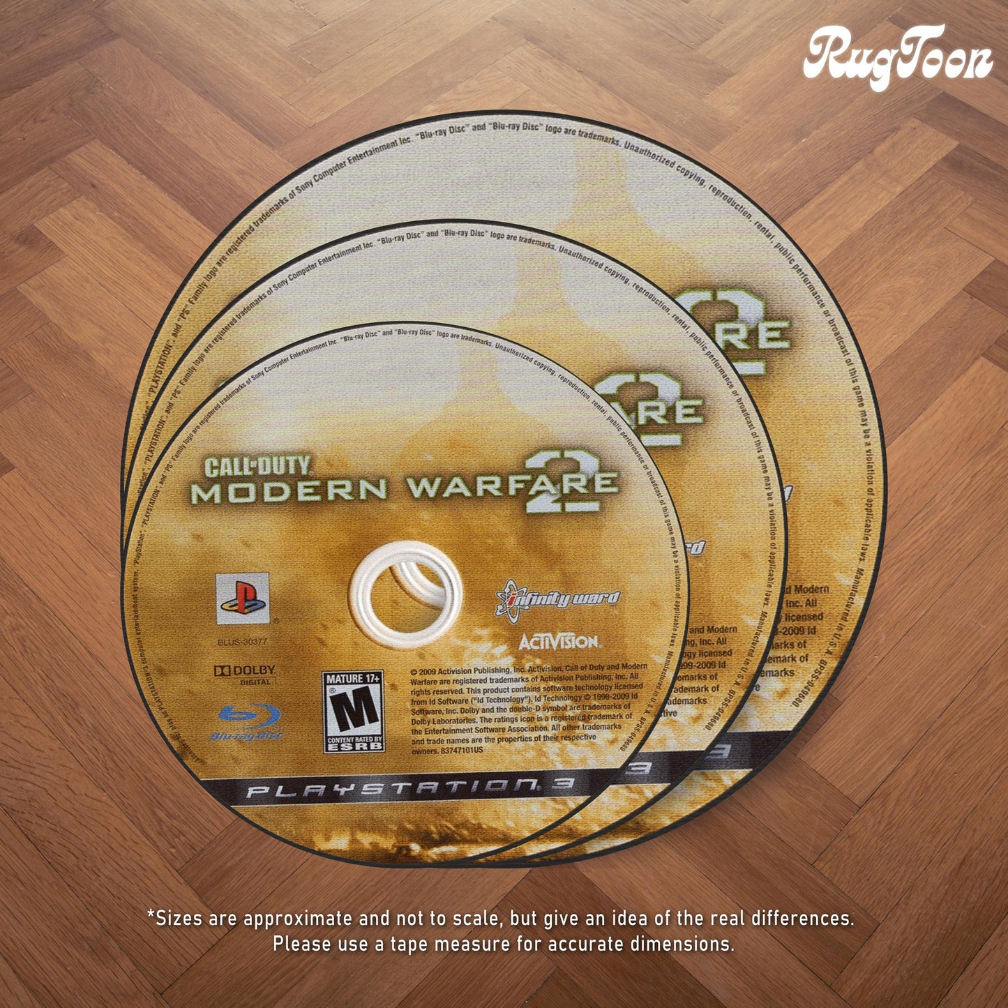 MW2 Disc Rug – Call of Duty PS3 & Xbox 360