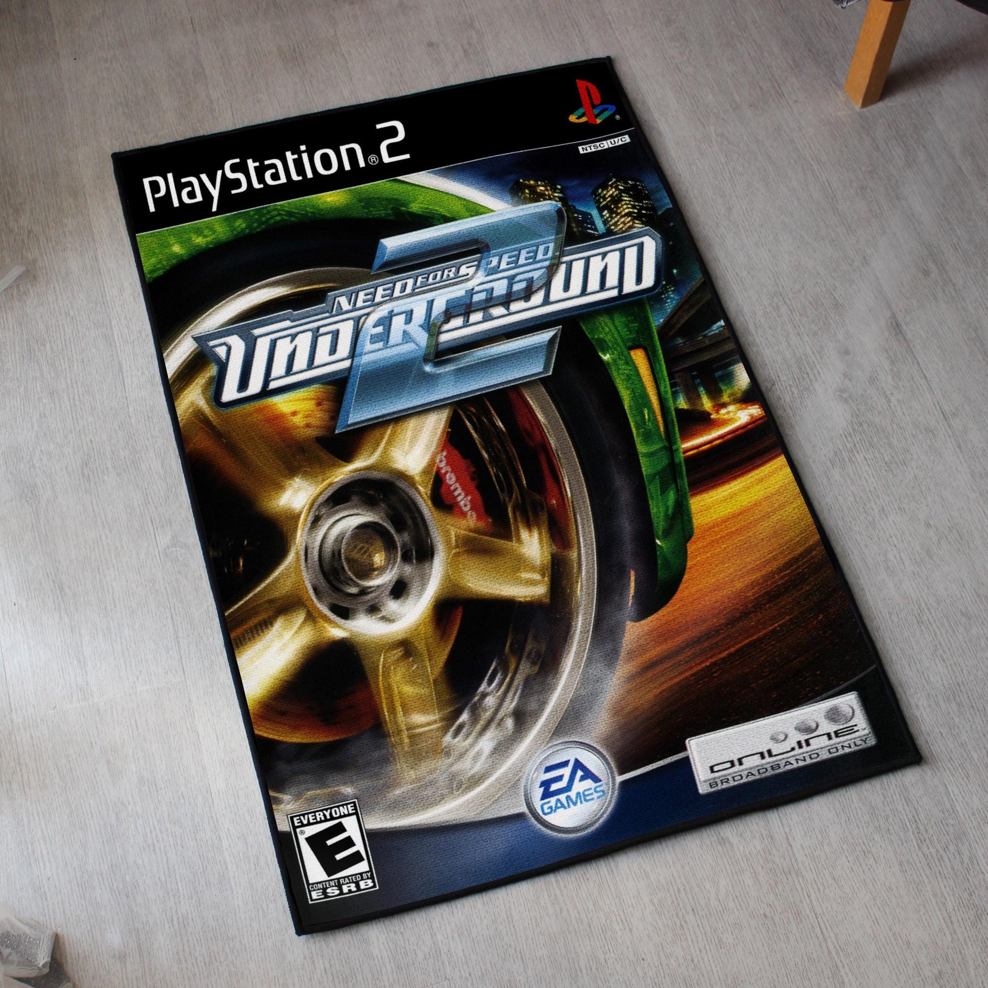 Need For Speed Underground 2 Rug – PS2 Racing Game Decor