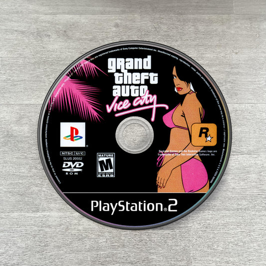 GTA Vice City Disc Rug - Rockstar Games PS2 Xbox 360 Carpet - Gamer Room Decor - Retro Game Mat - Video Game Fan Art