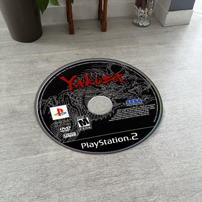 Yakuza Disc Rug - PS2 Carpet - Video Game Room Decor - Sega Yakuza Fan Art - Retro Game Mat - Gamer Decor - Japanese Game Rug