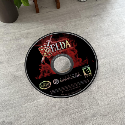 Gamecube Cd Rug Zelda Ocarina of Time Disc Rug - Gamecube Carpet – RugToon