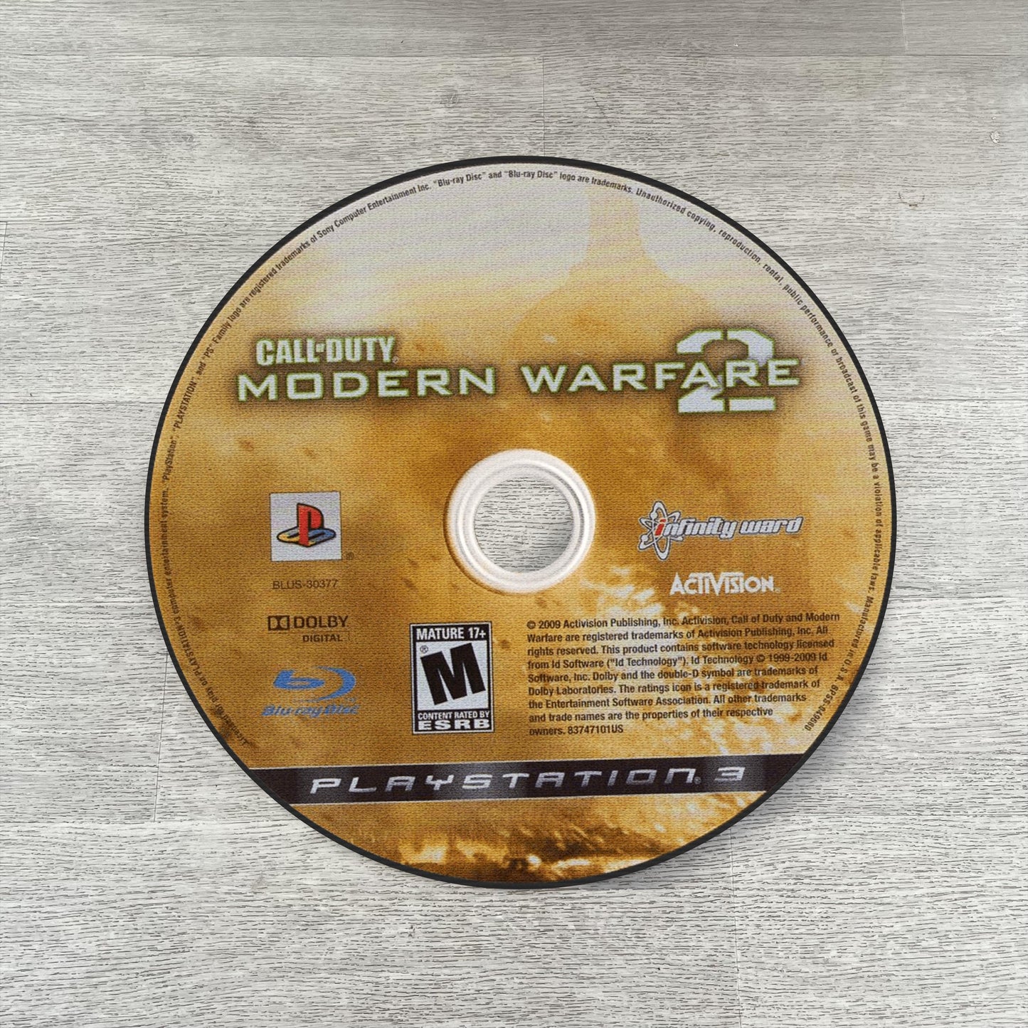 MW2 Disc Rug – Call of Duty PS3 & Xbox 360