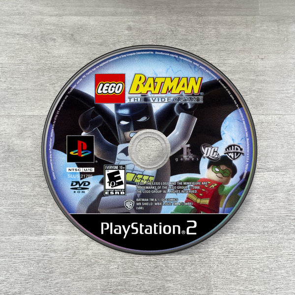 Lego Batman round rug with DC Comics PS2 game cover design