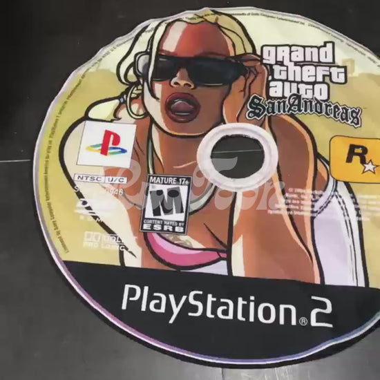 GTA San Andreas disc rug for PS2 and Xbox 360 gaming floor mat