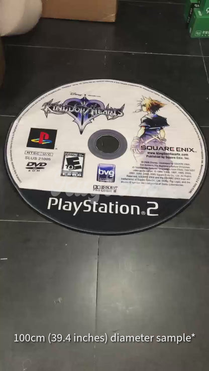 Kingdom Hearts II round rug for PS2 RPG fans and gamers