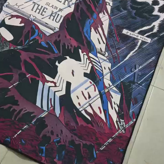 Spider-Man rug Kraven's Last Hunt Marvel comic art design