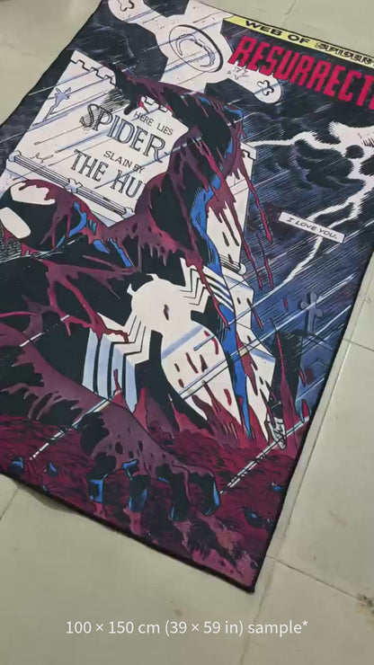 Spider-Man rug Kraven's Last Hunt Marvel comic art design