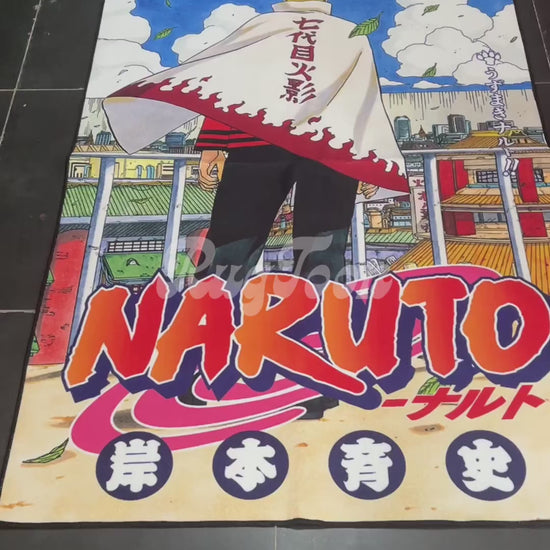 Naruto rug featuring Volume 72 manga cover art design
