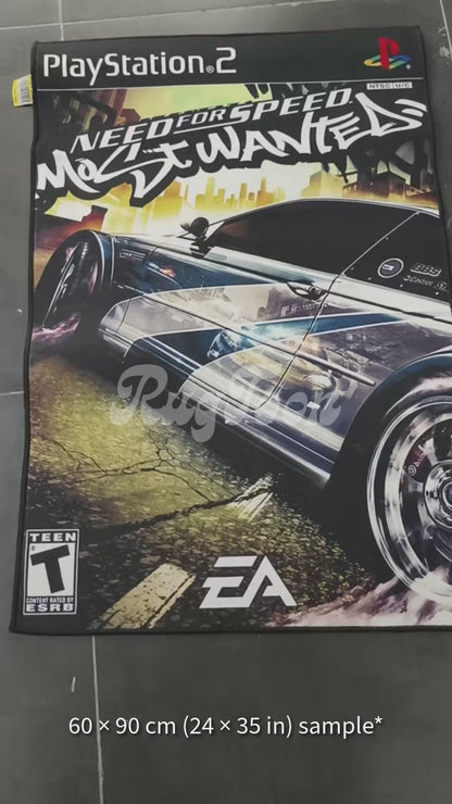 Need For Speed Most Wanted Rug – PS2 Racing Game Decor