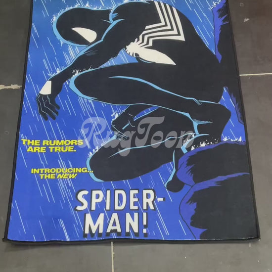 Spider-Man dark symbiote rug comic design for fans