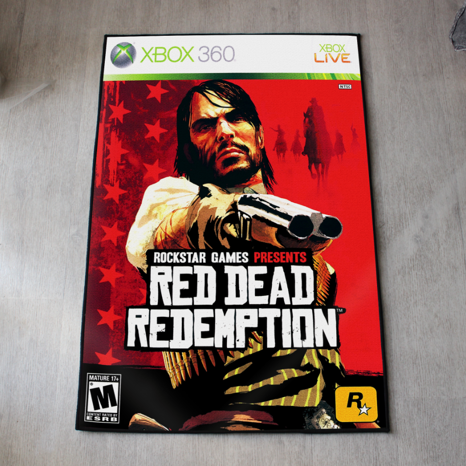 Tapis Red Dead Redemption I – Couverture du jeu PS3 avec John Marston