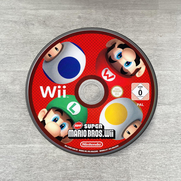 Super Mario Bros Wii rug inspired by Nintendo game disc retro decor