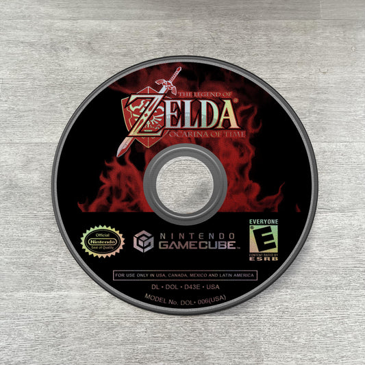 Zelda Ocarina of Time round rug inspired by Gamecube disc