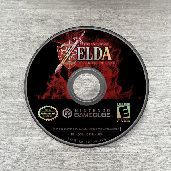 Zelda Ocarina of Time round rug inspired by Gamecube disc